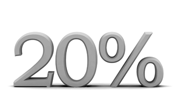 20 prosentin alennus uusille asiakkaille